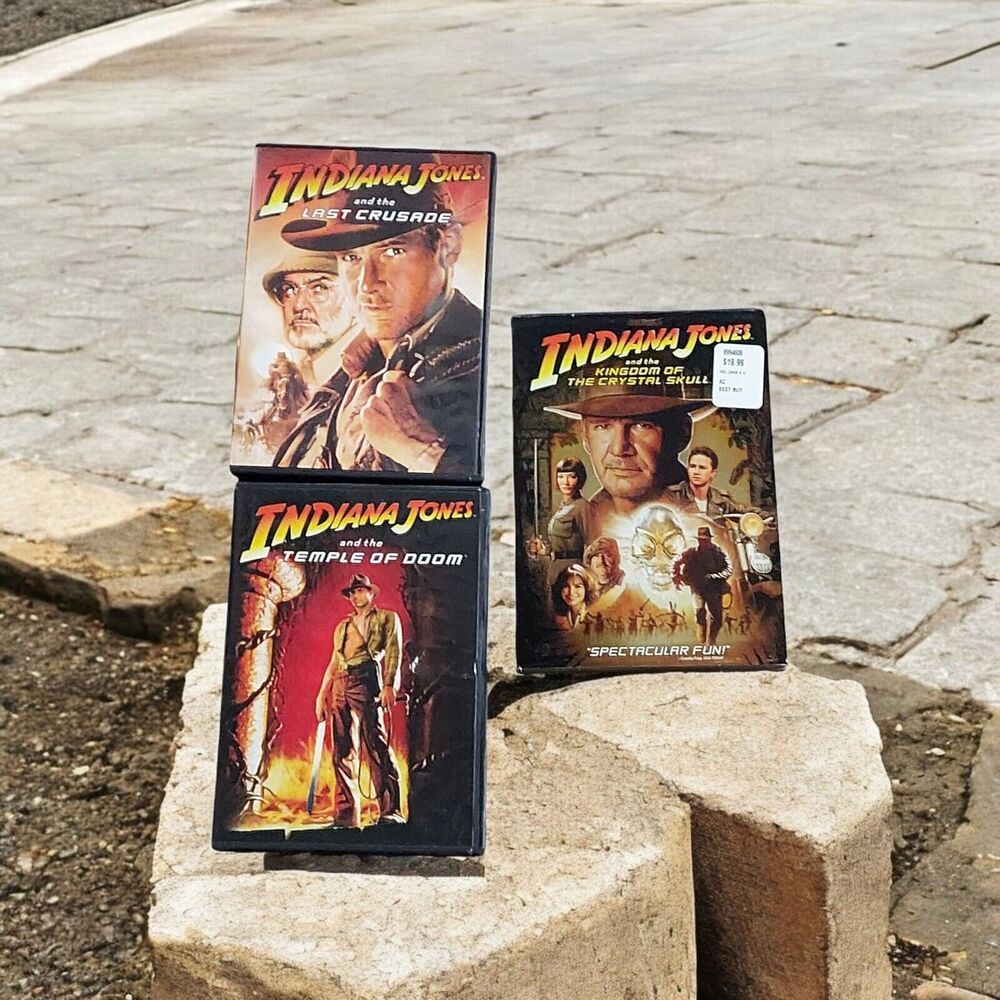 3 Indiana Jones Dvds